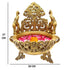 Brass Urli Peacock and Elephant Design 2.8kg